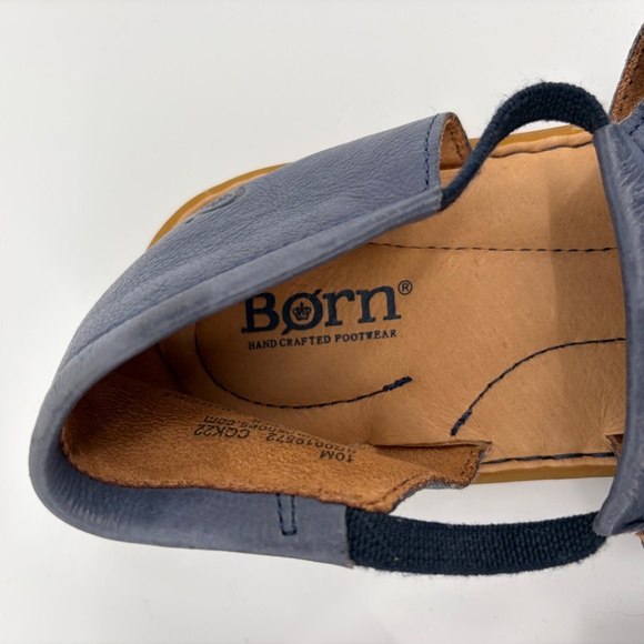 Born Cove Modern Women's Leather Sandals Blue Size US 10M - Picture 7 of 12